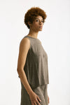 Top doppio tessuto taupe women Transit par such - 2