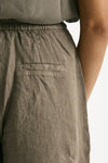 Bermuda in lino taupe women Transit par such - 6