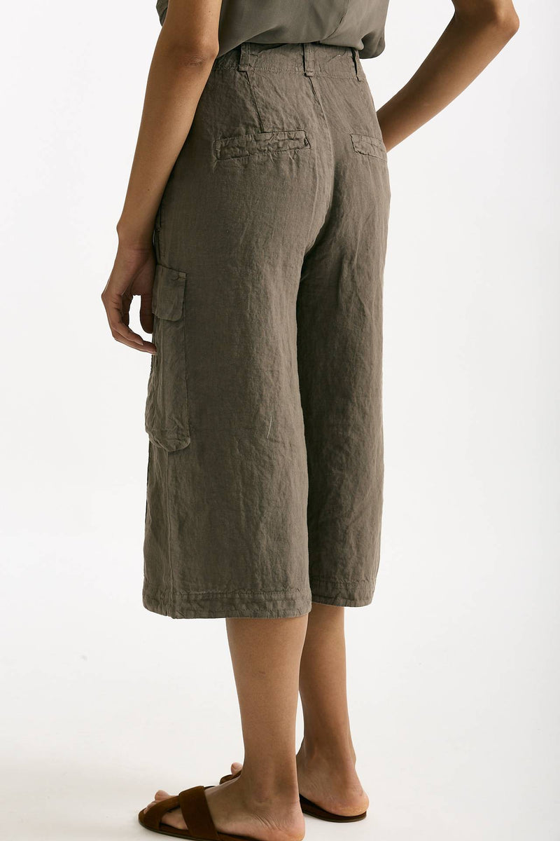 Bermuda over taupe vita alta women Transit par such - 4