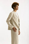 Blazer in cotone e viscosa sabbia women Transit par such - 1