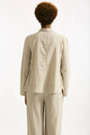 Blazer in cotone e viscosa sabbia women Transit par such - 2