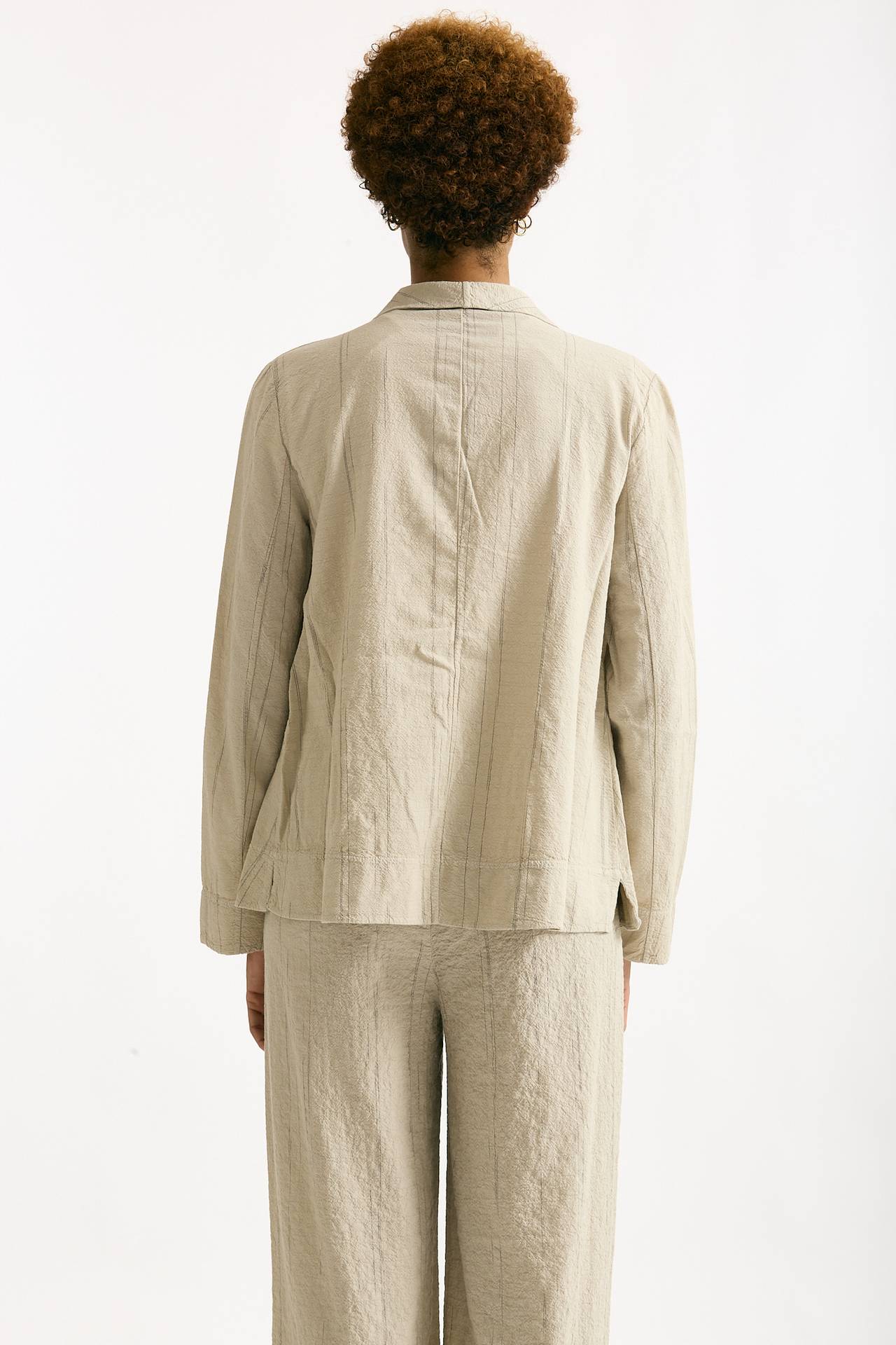 Blazer in cotone e viscosa sabbia women Transit par such - 2