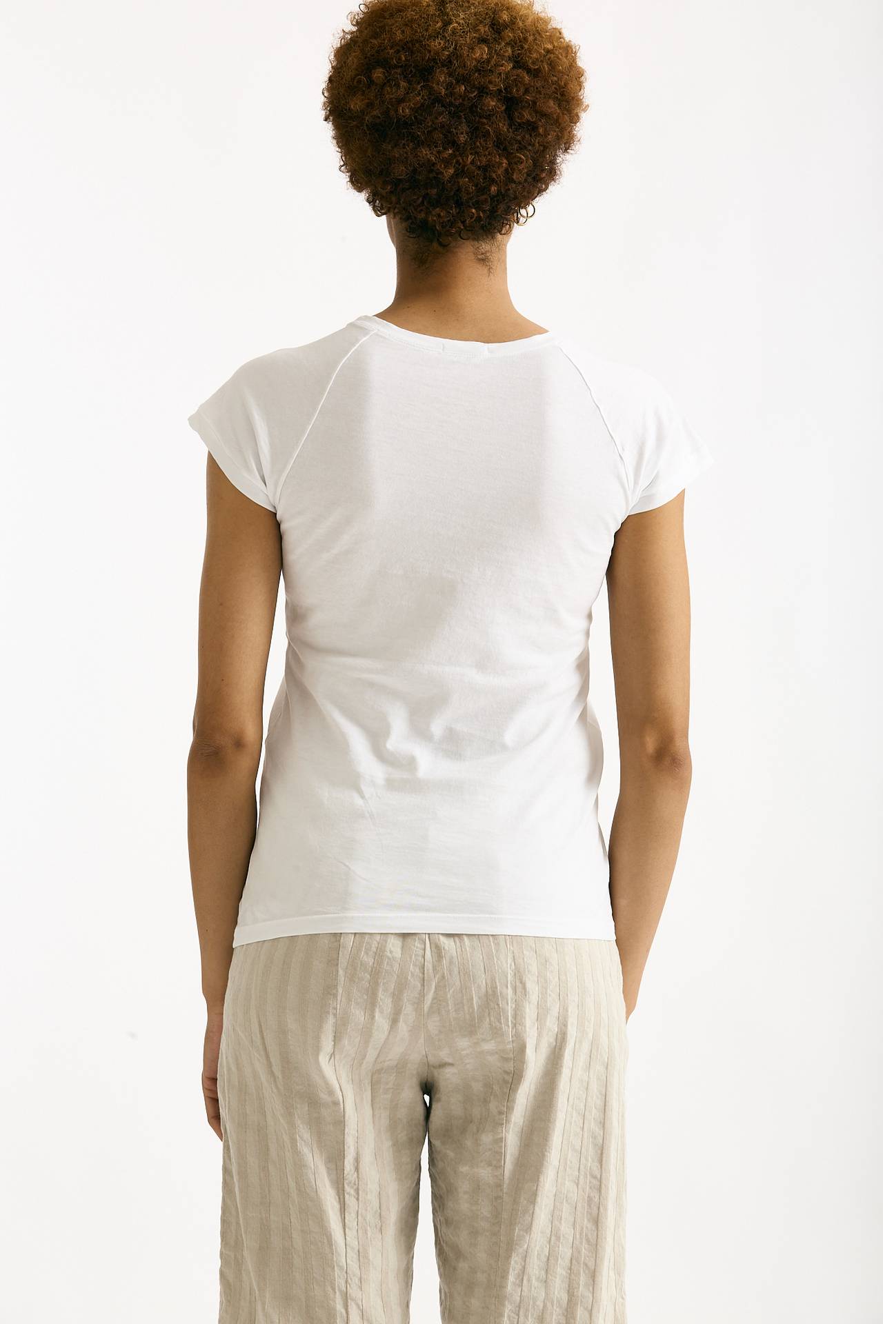 T-shirt in cotone bianco women Transit par such - 3