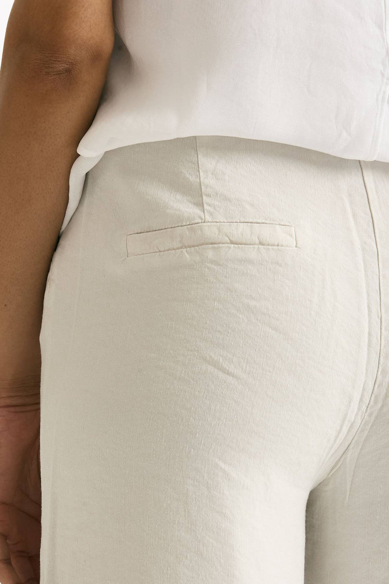 Pantalone ampio in lino cemento chiaro women Transit par such - 5