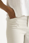 Pantalone ampio in lino cemento chiaro women Transit par such - 6