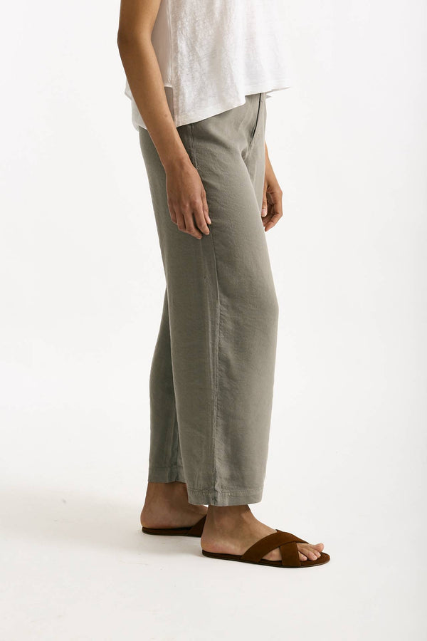 Pantalone ampio in lino taupe women Transit par such