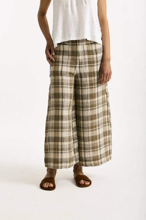 Pantalone ampio check Vita alta women Transit par such