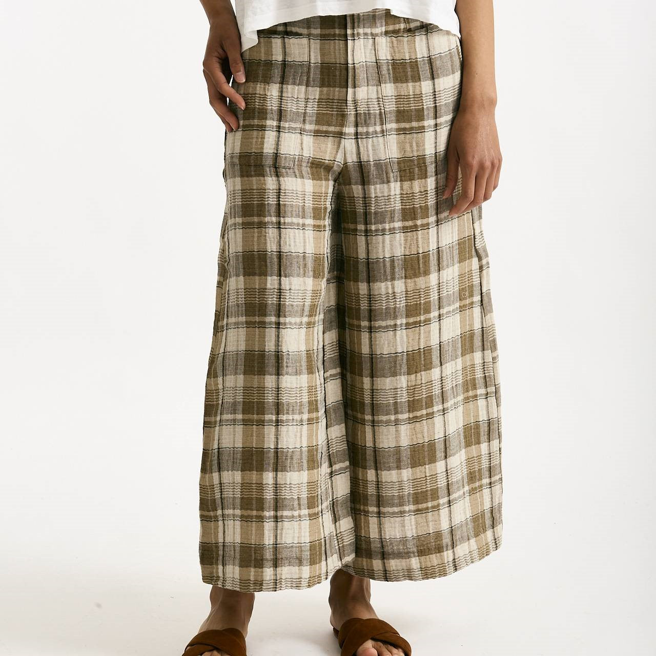 Pantalone ampio check Vita alta women Transit par such - 6