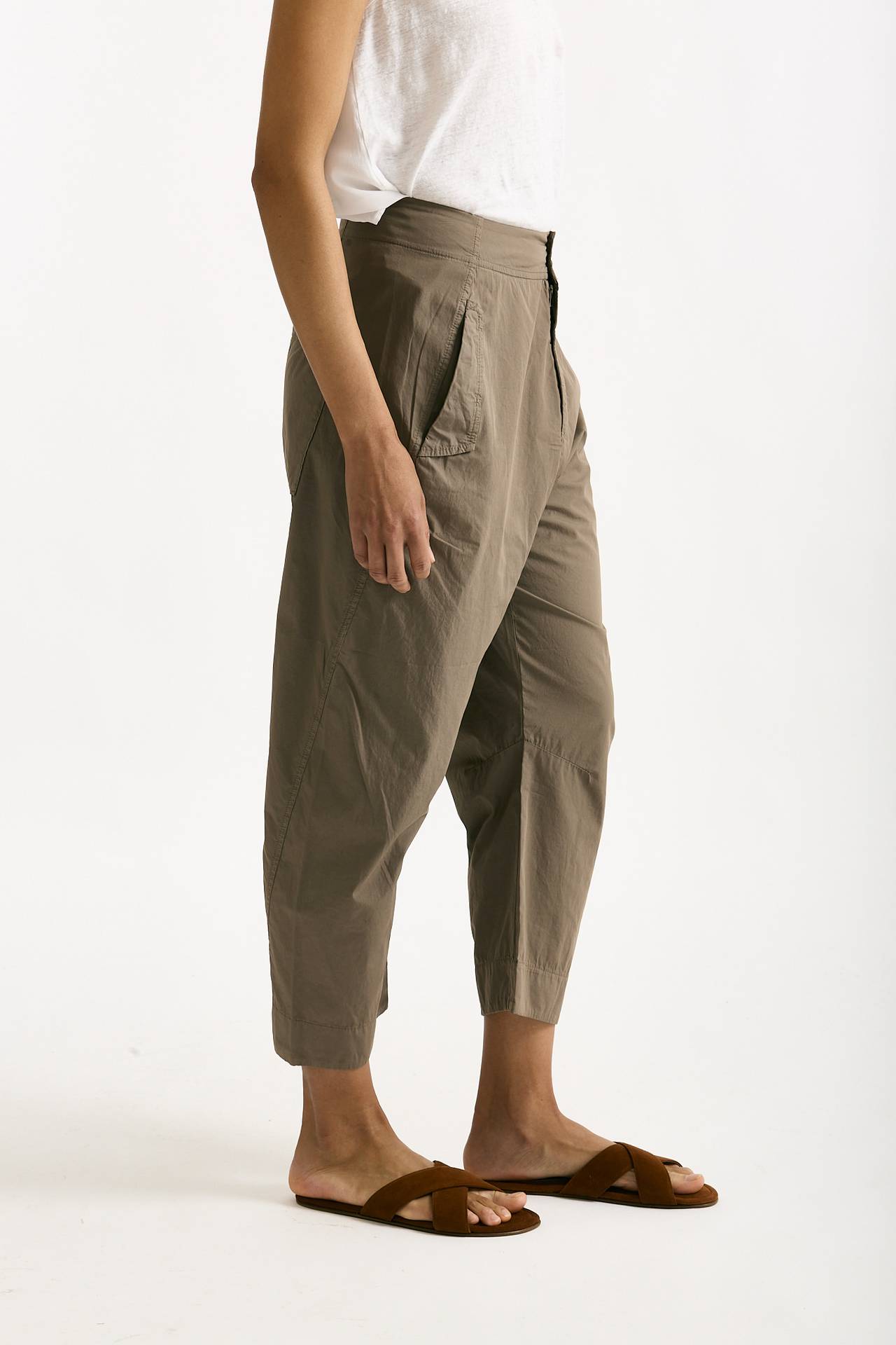 Pantalone in cotone leggero taupe women Transit par such - 3