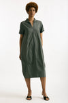 Abito over in cotone verde women Transit par such - 1