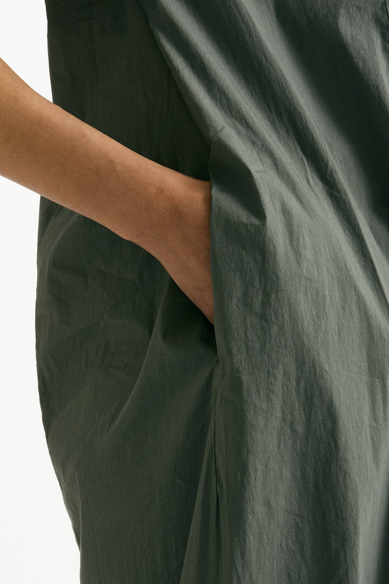 Abito over in cotone verde women Transit par such - 5