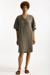 Abito over lino taupe women Transit par such - 2