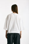 T-shirt over in cotone bianco women Woc - 3