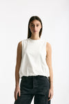 Crop top con arriccio bianco women Woc - 1