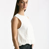 Crop top con arriccio bianco women Woc - 6