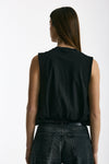 Crop top con arriccio nero women Woc - 2