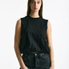 Crop top con arriccio nero women Woc - 4