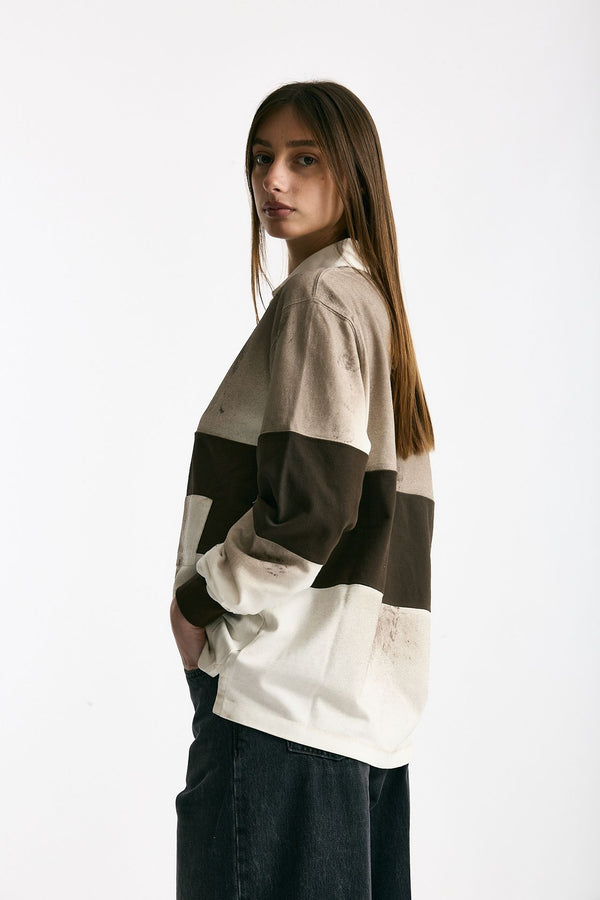 Polo unisex marrone e bianco women Woc