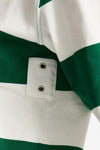 Polo unisex rigata verde e bianca women Woc - 5