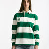 Polo unisex rigata verde e bianca women Woc - 7