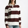 Polo unisex rigata bordeaux e bianca women Woc - 7