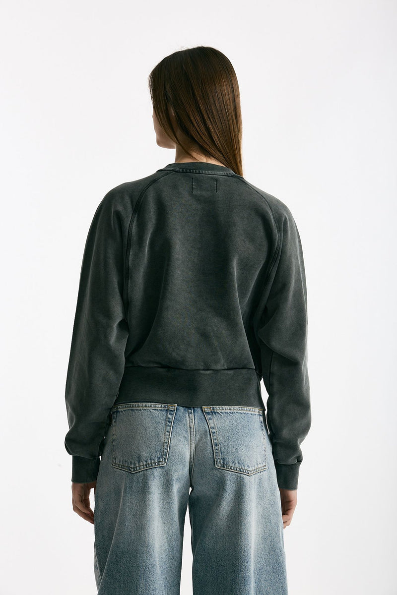 Felpa girocollo lavata in cotone women Woc - 3