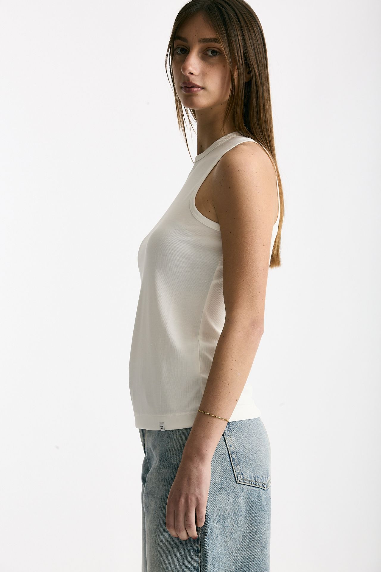 Top girocollo in modal bianco women Woc - 4