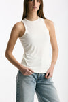 Top girocollo in modal bianco women Woc - 3