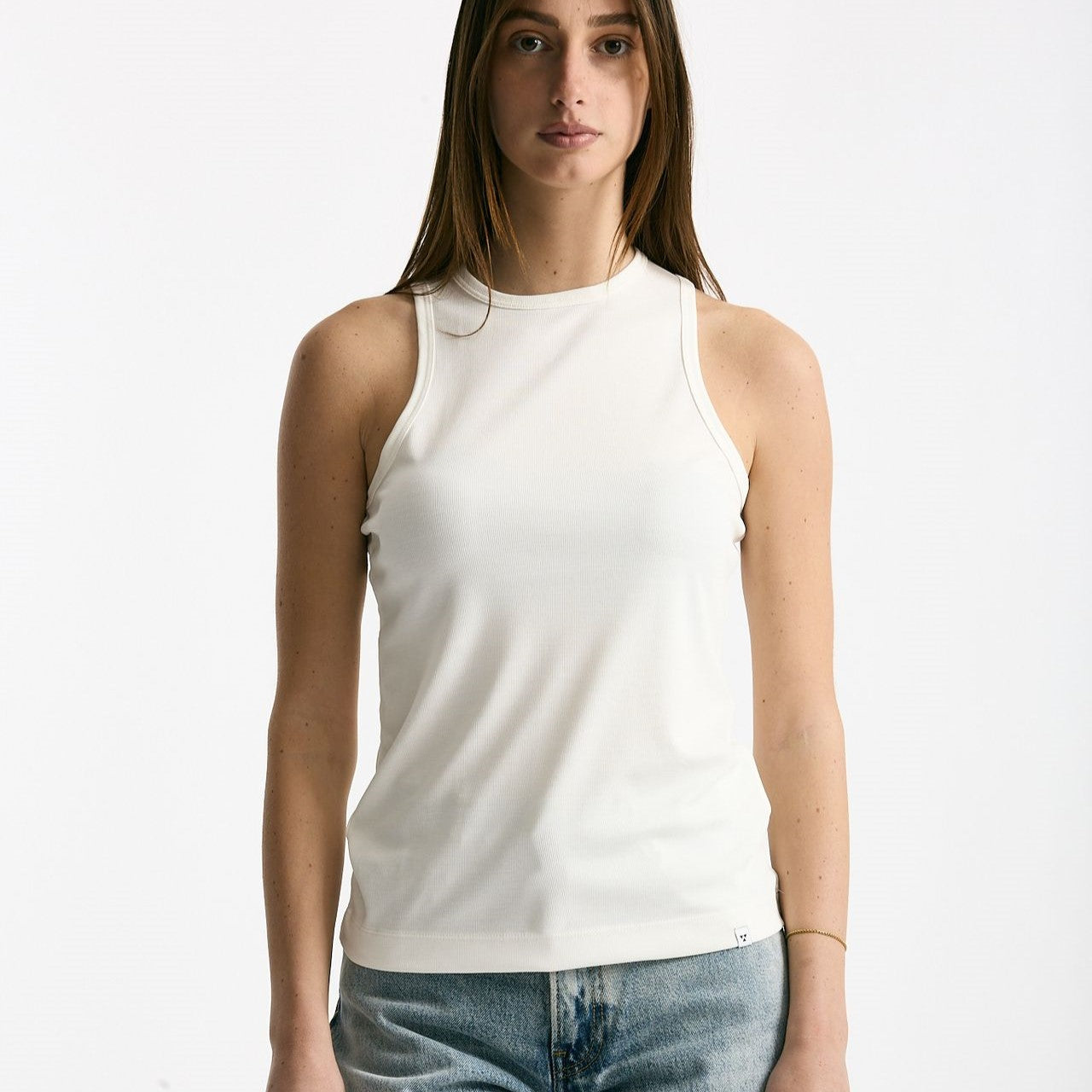 Top girocollo in modal bianco women Woc - 6