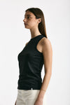 Top girocollo in modal nero women Woc - 2