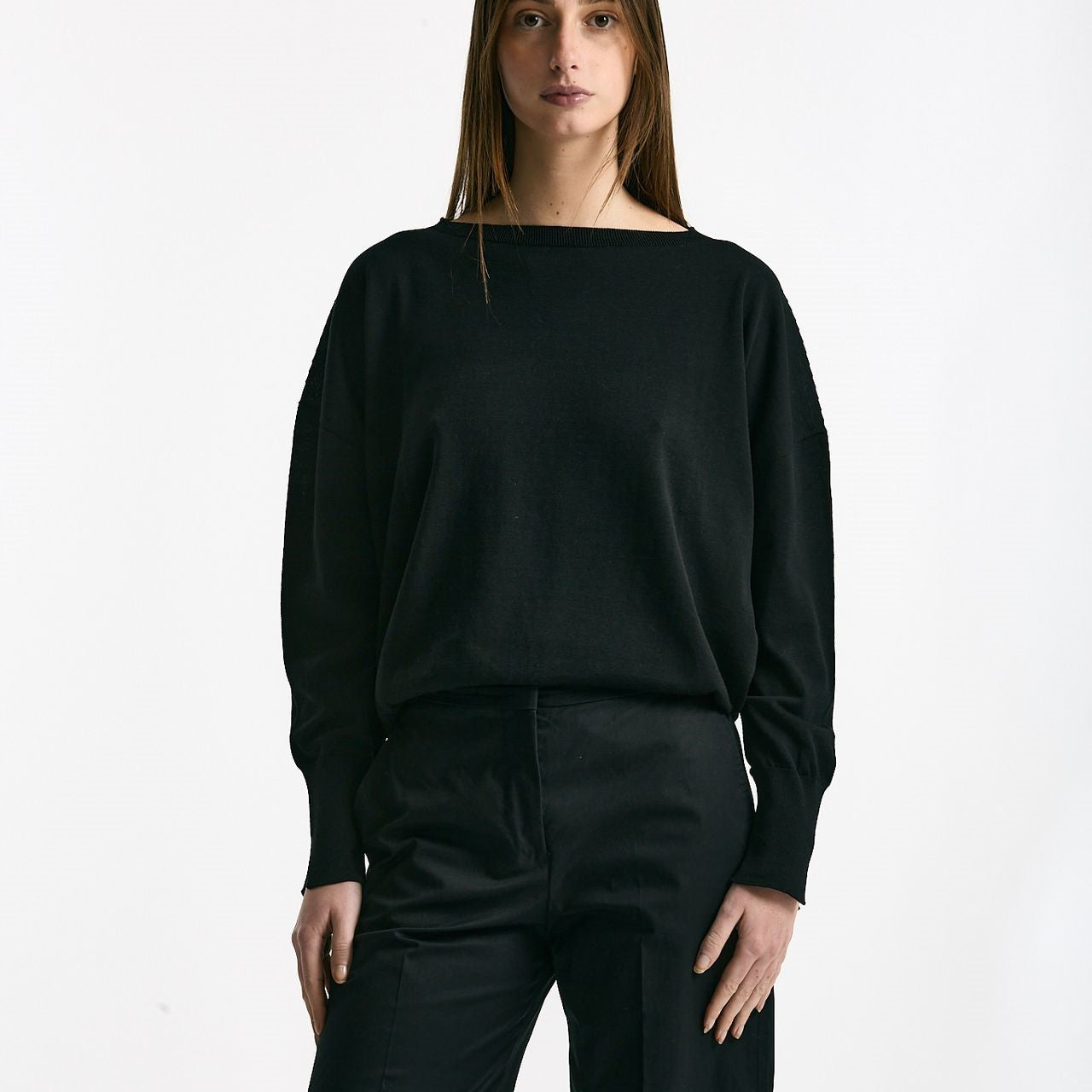 Maglia in cotone nero women Zanone - 5