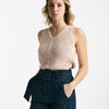 Top in maglia lavorato rosa tenue women Zanone - 7