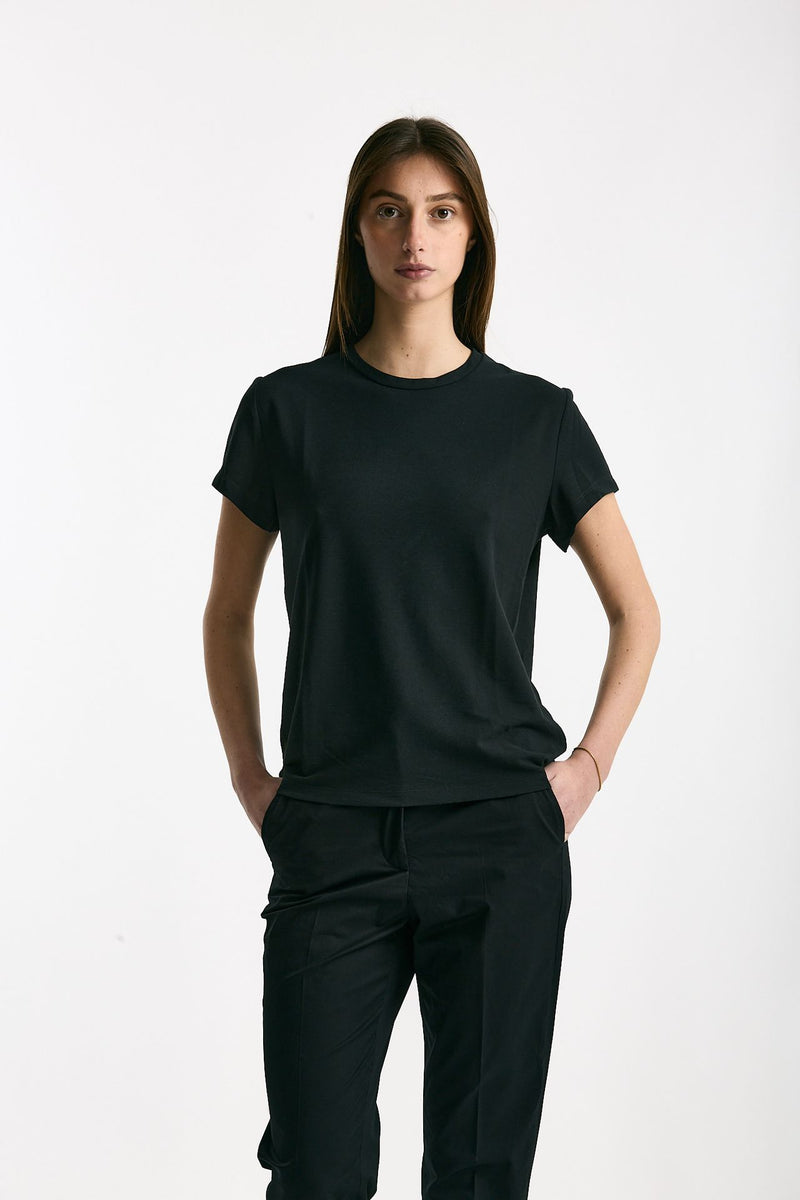 T-shirt basica ice-cotton nero women Zanone - 1