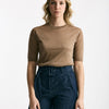 Maglia in viscosa cammello filo lurex women Zanone - 4