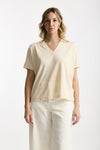 T-shirt over ice-cotton beige women Zanone - 1