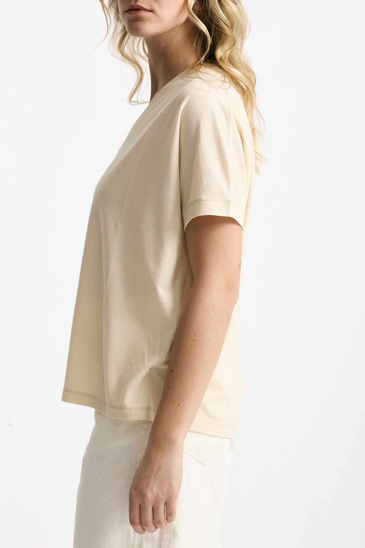 T-shirt over ice-cotton beige women Zanone - 2