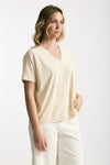 T-shirt over ice-cotton beige women Zanone - 4