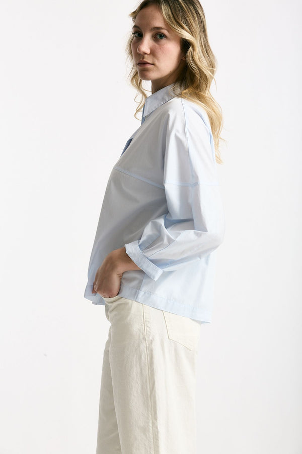 Camicia in cotone azzurro chiaro women Zanone