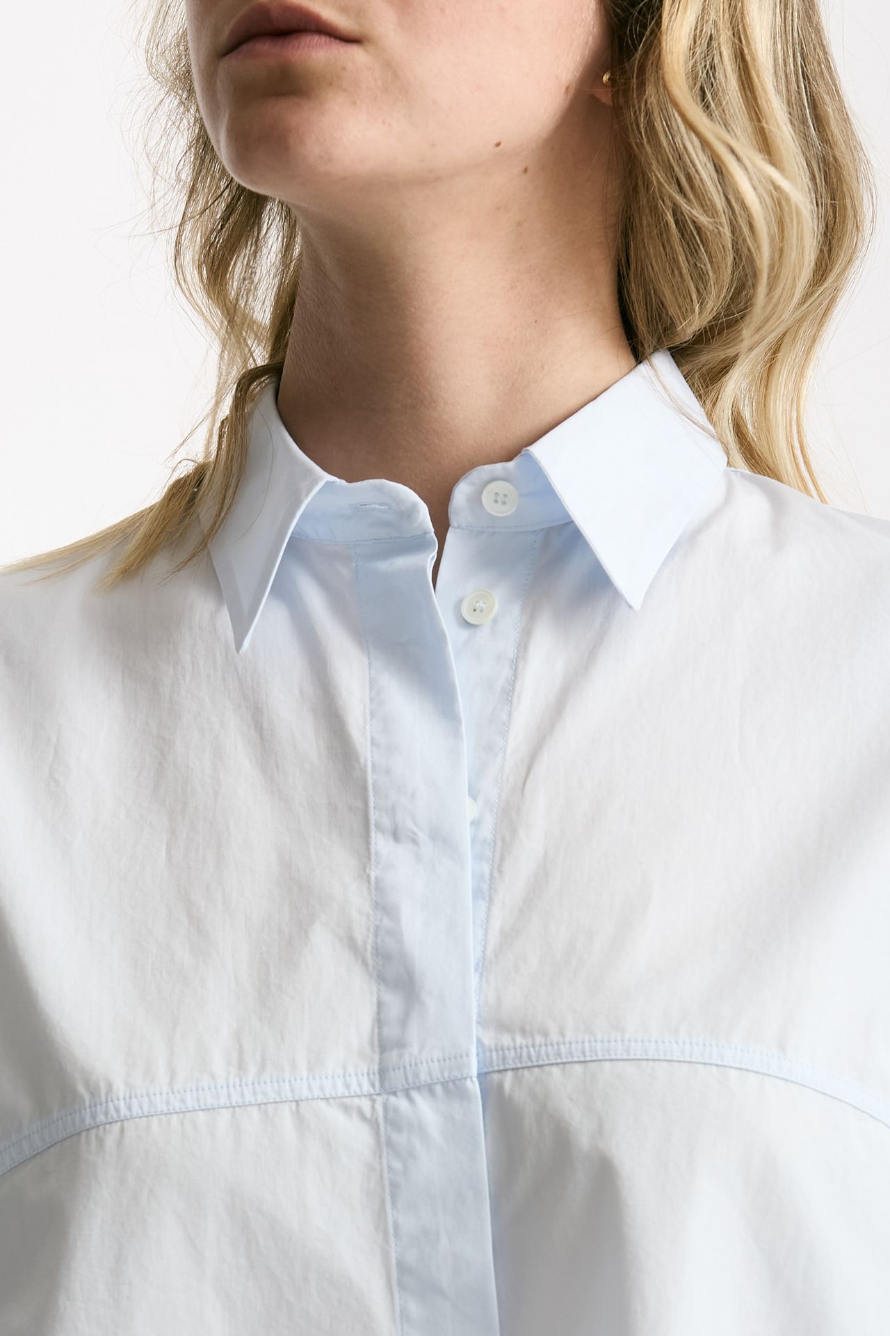 Camicia in cotone azzurro chiaro women Zanone - 5