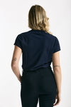 T-shirt basica ice-cotton blu navy women Zanone - 3