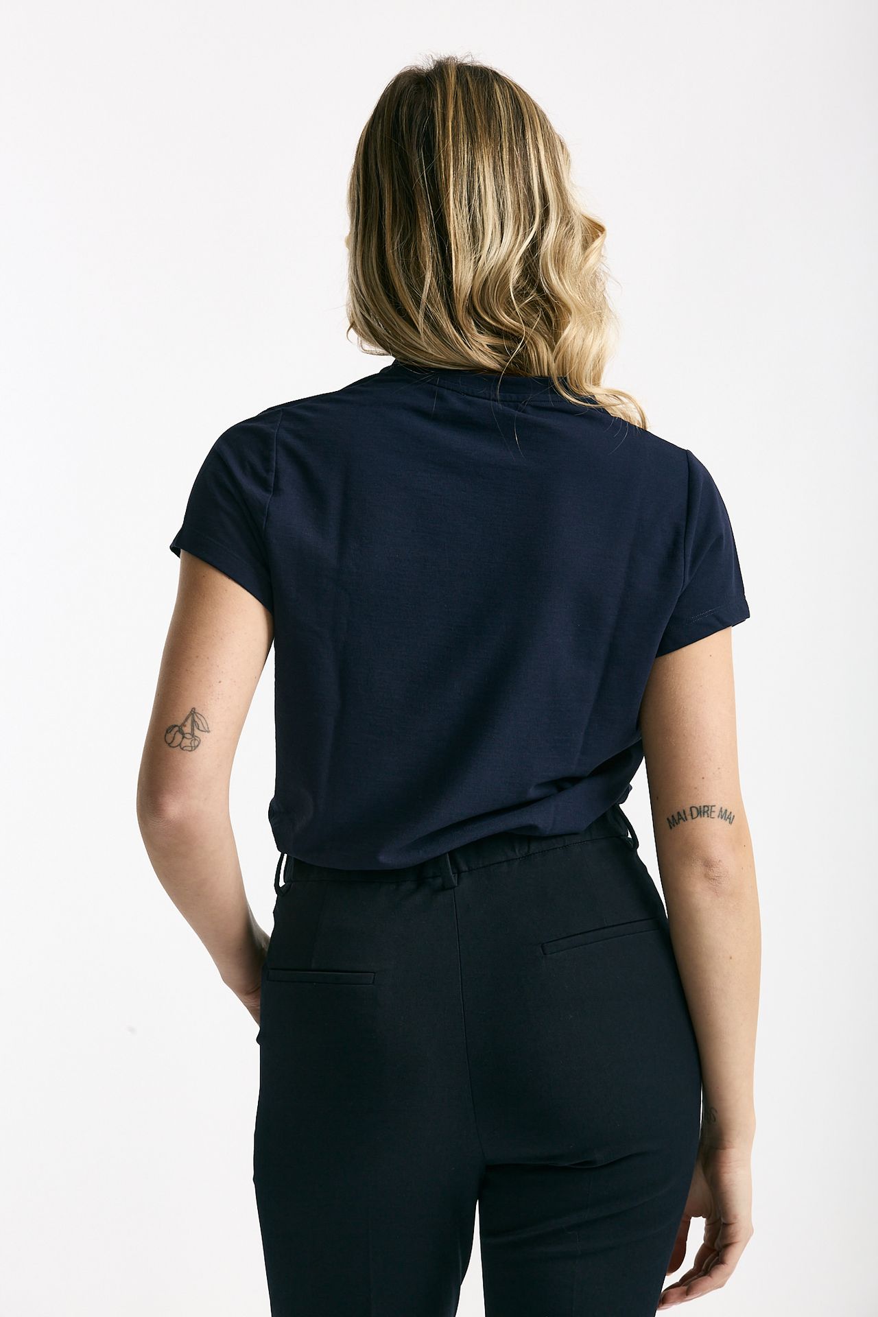 T-shirt basica ice-cotton blu navy women Zanone - 3