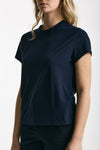 T-shirt basica ice-cotton blu navy women Zanone - 4