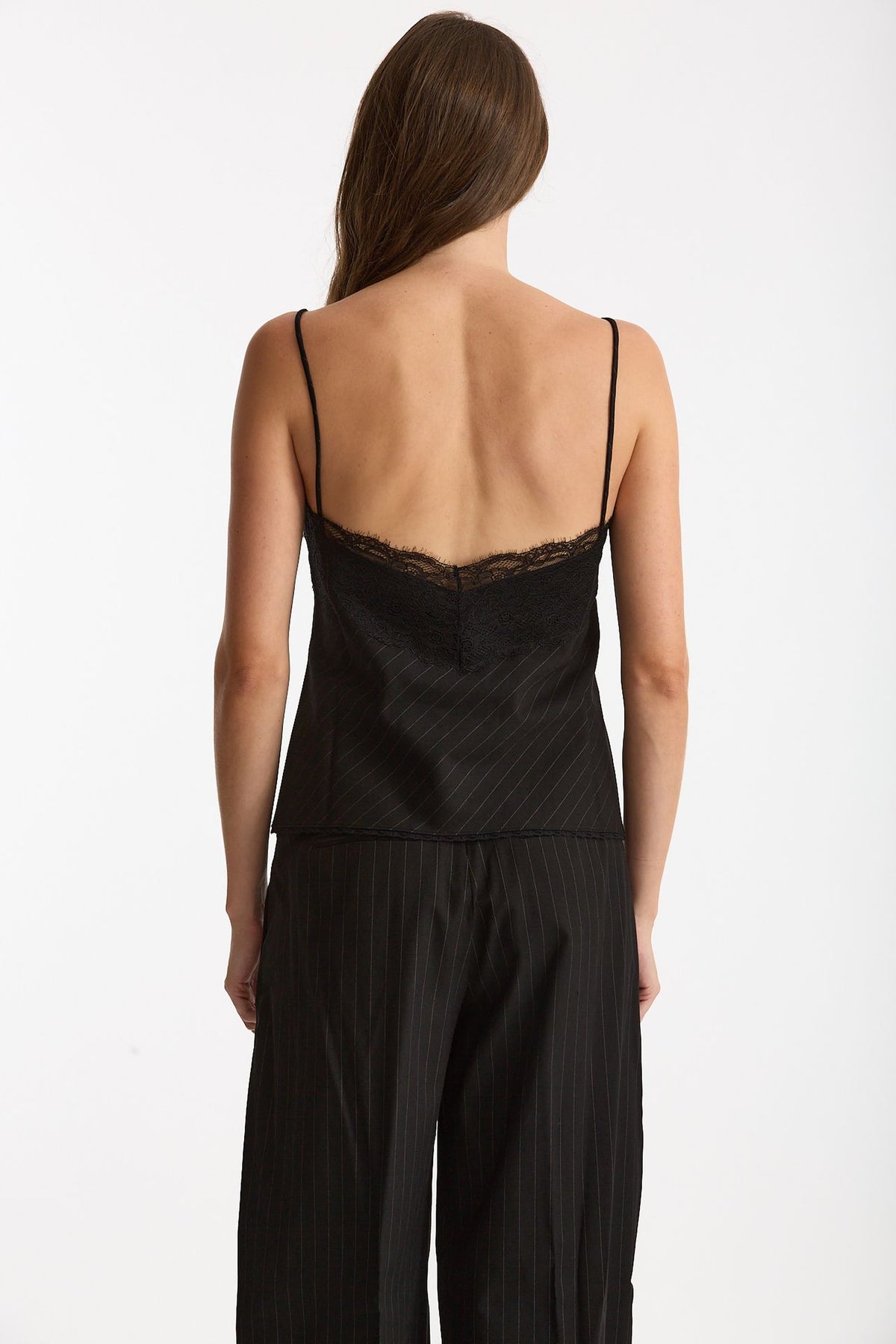 Top gessato nero women The andamane - 4