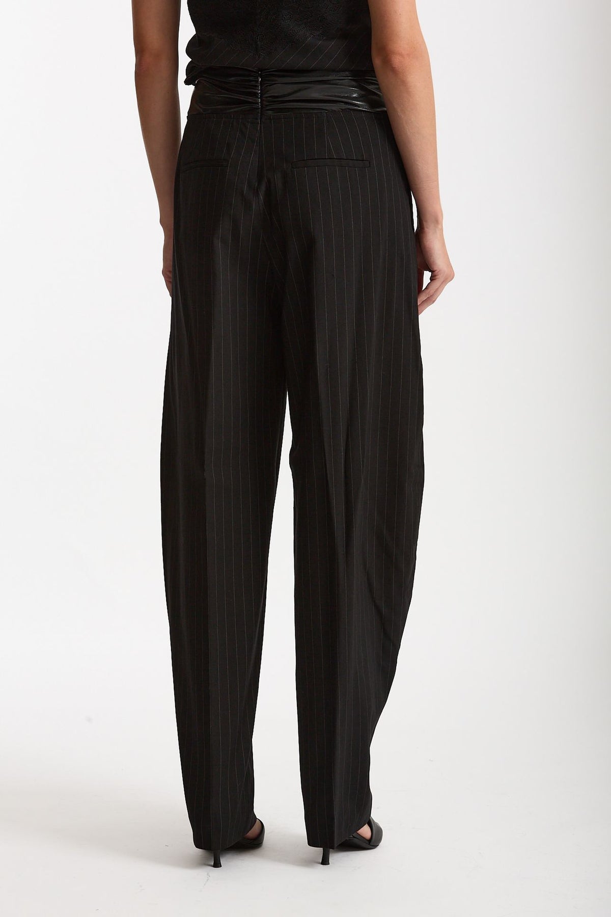 Pantalone gessato nero women The andamane - 3