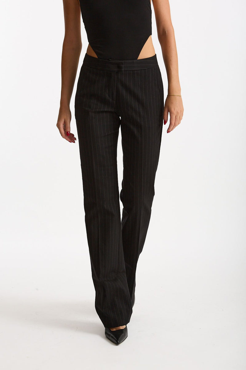 Pantalone gessato nero women The andamane - 1