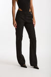 Pantalone gessato nero women The andamane - 2