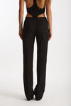 Pantalone gessato nero women The andamane - 3