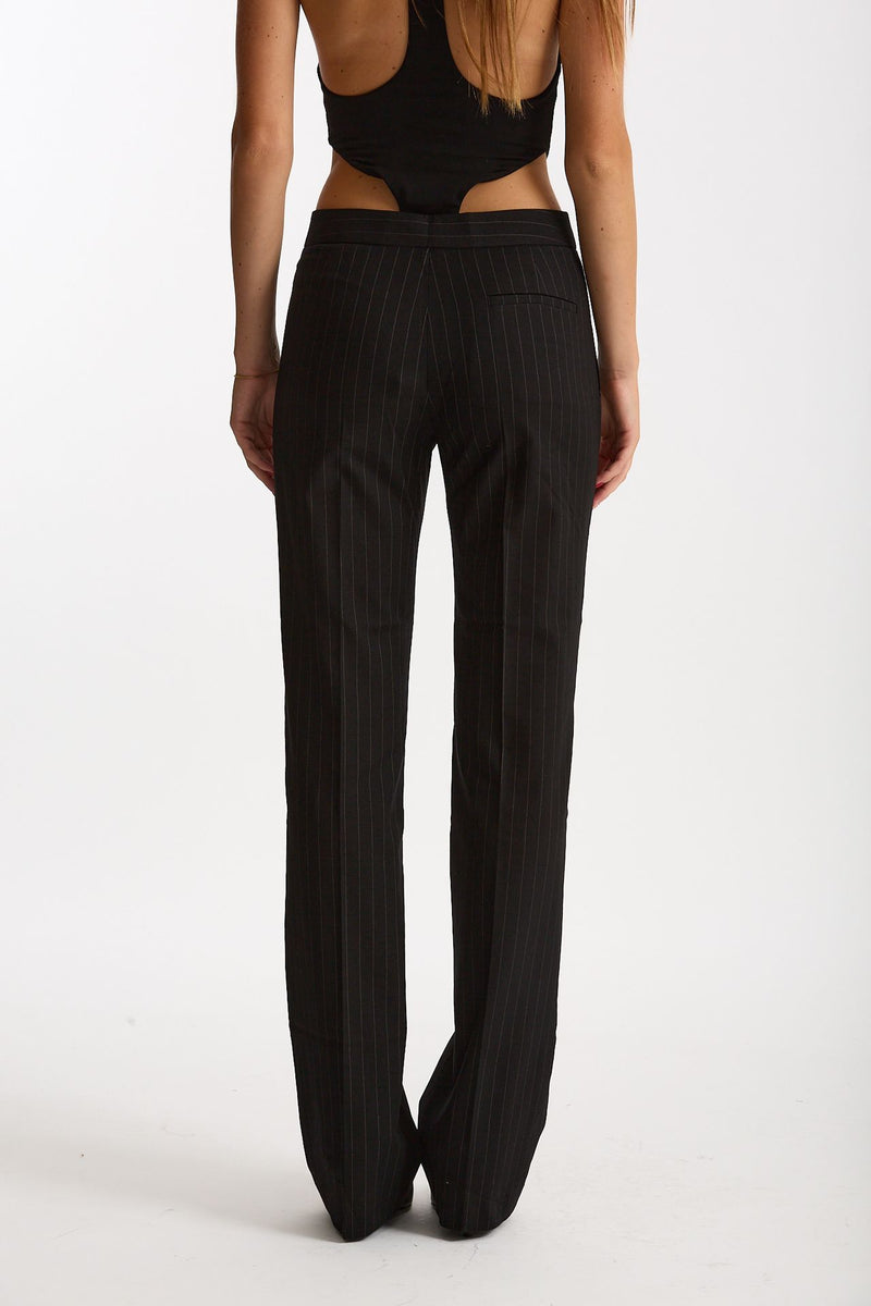 Pantalone gessato nero women The andamane - 3