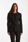 Giacca slim gessata nero women The andamane - 6