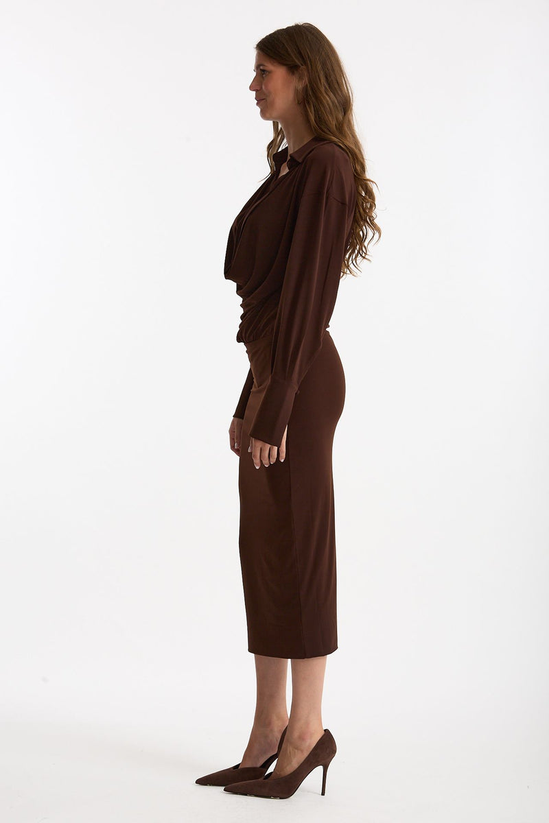 Abito midi marrone women The andamane - 2